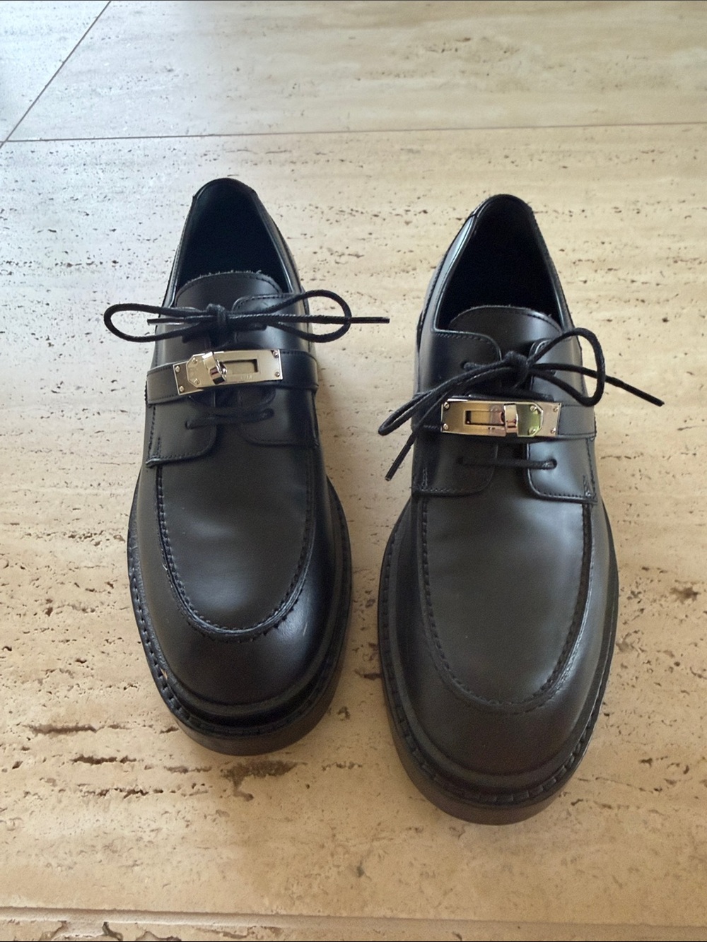 Hermes Oxford first leather shoe
